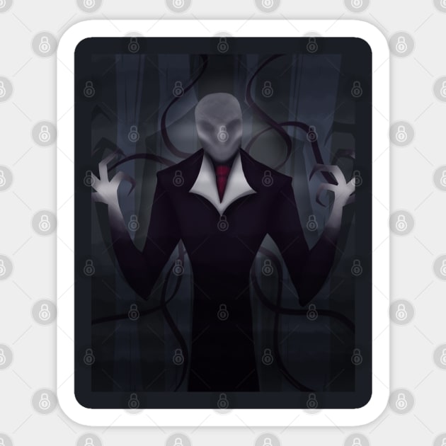 Slenderman’s Forest Sticker by KittyxKato